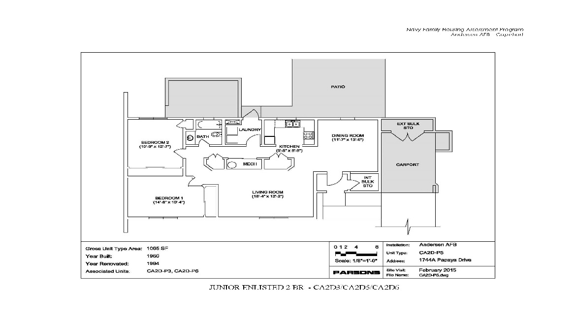 Junior Enlisted 2 Bedroom